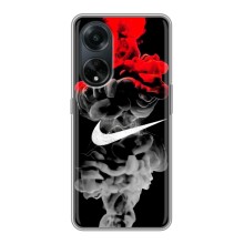 Силіконовый Чохол на Oppo A98 з картинкою НАЙК (Nike дим)