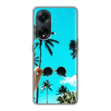 Силиконовый чехол с КАРТИНКАМИ лето для Oppo A98 (AlphaPrint) (Взгляд лето)