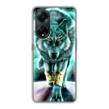 Защитные чехлы для Оппо А98 (AlphaPrint) (ХИТ продаж) ВОЛК (Яркий волк)