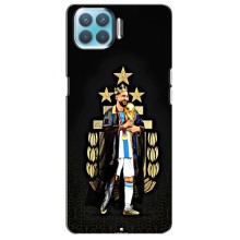 Чехлы для Oppo F17 Pro (Leo чемпион) (AlphaPrint) (Месси Король)