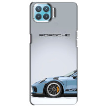 Чехол с авто Порше для Oppo F17 Pro – Голубой Порше