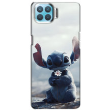 Чохол з малюнком Стіч для Oppo F17 Pro – Стіч з квіткою