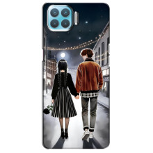 Чохол з дизайном Венздей 2 на Oppo F17 Pro – Венздей і Тайлер