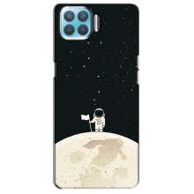 Космические Чехлы для Оппо Ф17 Про (VPrint) (На луне)