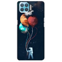 Космические Чехлы для Оппо Ф17 Про (VPrint) (Планеты шарики)