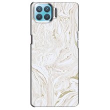 Мраморный чехол на Oppo F17 Pro (VPrint) (Белый мрамор)