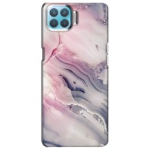 Мраморный чехол на Oppo F17 Pro (VPrint) (Пурпурный Мрамор)