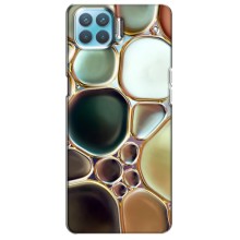 Мраморный чехол на Oppo F17 Pro (VPrint) (Радужный Мрамор)