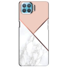 Мраморный чехол на Oppo F17 Pro (VPrint) (Тройной мрамор)