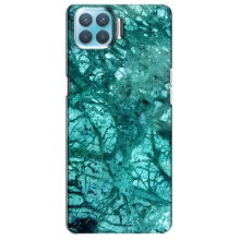 Мраморный чехол на Oppo F17 Pro (VPrint) (Зеленый мрамор)