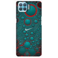 Силиконовый Чехол на Oppo F17 Pro с картинкой Nike (Найк зеленый)