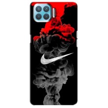 Силиконовый Чехол на Oppo F17 Pro с картинкой Nike (Nike дым)