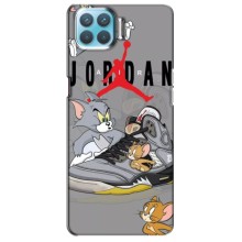 Силиконовый Чехол Nike Air Jordan на Оппо Ф17 Про (Air Jordan)