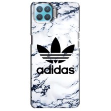 Чехлы Адидас для Oppo F17 (AlphaPrint) (Адидас на мраморе)