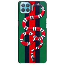 Чехлы ГУЧЧИ для Оппо Ф17 (AlphaPrint) (Gucci змия)