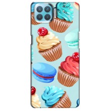 Чехлы с Фруктами для Oppo F17 (VPrint) (Кексики)