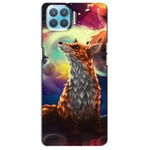 Чехлы с картинкой Лисички для Oppo F17 (VPrint) (Лисица в космосе)