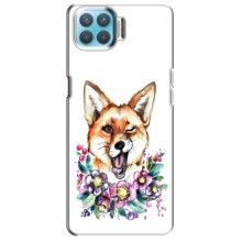 Чехлы с картинкой Лисички для Oppo F17 (VPrint) (Веселая лисичка)