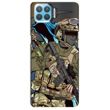 Чехлы с картинкой ЗСУ для Oppo F17 (AlphaPrint) (Воин ВСУ)