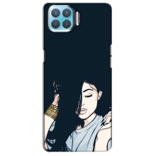Чехол с печатью для Oppo F17 - (Мода) (AlphaPrint) (Красивая девочка)