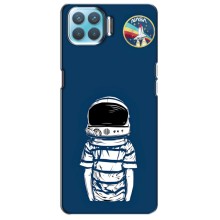 Чехол NASA для Oppo F17 (AlphaPrint) (Мальчик в шлеме)