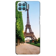Чехол Эйфелева Башня для Oppo F17 - (AlphaPrint) (Дорога в Париж)