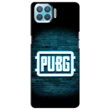 Чехол PUBG для Оппо Ф17 (AlphaPrint) (Лого PUBG)