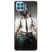 Чехол PUBG для Оппо Ф17 (AlphaPrint) (Пабг мен)