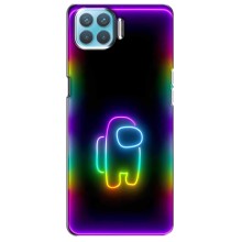 Чехол Амонг Ас для Oppo F17 (AlphaPrint) (Яркий скин)