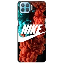 Чехол для Oppo F17 - с принтом Найк (AlphaPrint) (Дымчатый найк)