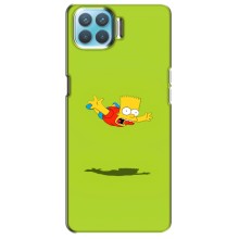 Чехол с Симпсонами для Oppo F17 (VPrint) (Барт Симпсон)