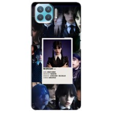 Чехлы Венсдей на Oppo F17 Уэнсдей (AlphaPrint) (коллаж Уэнздей)