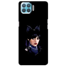 Чехлы Венсдей на Oppo F17 Уэнсдей (AlphaPrint) (серьезная Уэнздей)