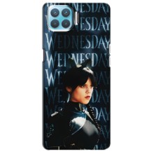 Чехлы Венсдей на Oppo F17 Уэнсдей (AlphaPrint) (Уэнздей кошка)