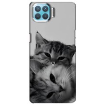 Чехол с рисунком кот на Oppo F17 (Пара котов)
