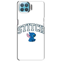 Чехол с принтом Стич на Oppo F17 – Стич лого