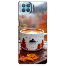 Чохол з унікальним дизайном 'Осінь з кавою' для Oppo F17 – Кава на природі