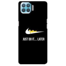 Силиконовый Чехол на Oppo F17 с картинкой Nike – Later