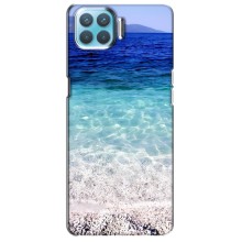 Силиконовый чехол с КАРТИНКАМИ лето для Oppo F17 (AlphaPrint) (Море)