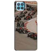Чохол з принтом Формула 1 на Oppo F17 – Боліди на трасі