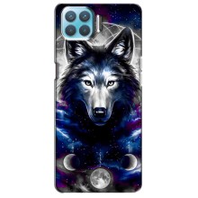Защитные чехлы для Оппо Ф17 (AlphaPrint) (ХИТ продаж) ВОЛК (Волк)