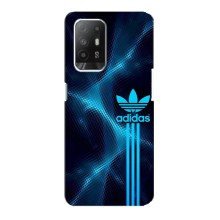 Чохли Адидас для Oppo F19 Pro Plus 5G (AlphaPrint) (Синій Адідас)