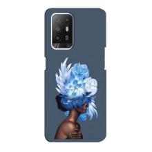 Чехлы (ART) Цветы на Oppo F19 Pro Plus 5G (VPrint) (Квіти на голові)