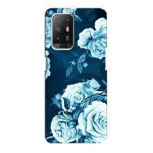 Чехлы (ART) Цветы на Oppo F19 Pro Plus 5G (VPrint) (Блактині бутони)