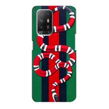 Чохли  GUCCI для Оппо Ф19 Про Плюс (AlphaPrint) (Gucci змія)