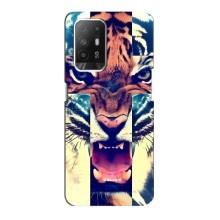 Чехлы с изображением разных животных для Oppo F19 Pro Plus 5G (Яркий Тигр)