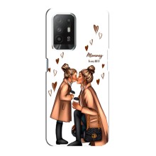 Чохол з друком для Oppo F19 Pro Plus 5G - (Мама з дитинкою) (AlphaPrint) (Донька і мама)