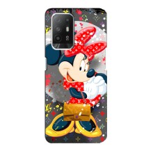 Чохол Disney Mouse Oppo F19 Pro Plus 5G (PREMIUMPrint) – Minni з бантіком