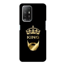 Чохол (Корона на чорному фоні) для Оппо Ф19 Про Плюс – KING