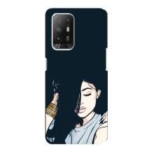Чохол з друком для Oppo F19 Pro Plus 5G - (Мода) (AlphaPrint) (Гарна дівчина)